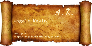 Angele Kevin névjegykártya